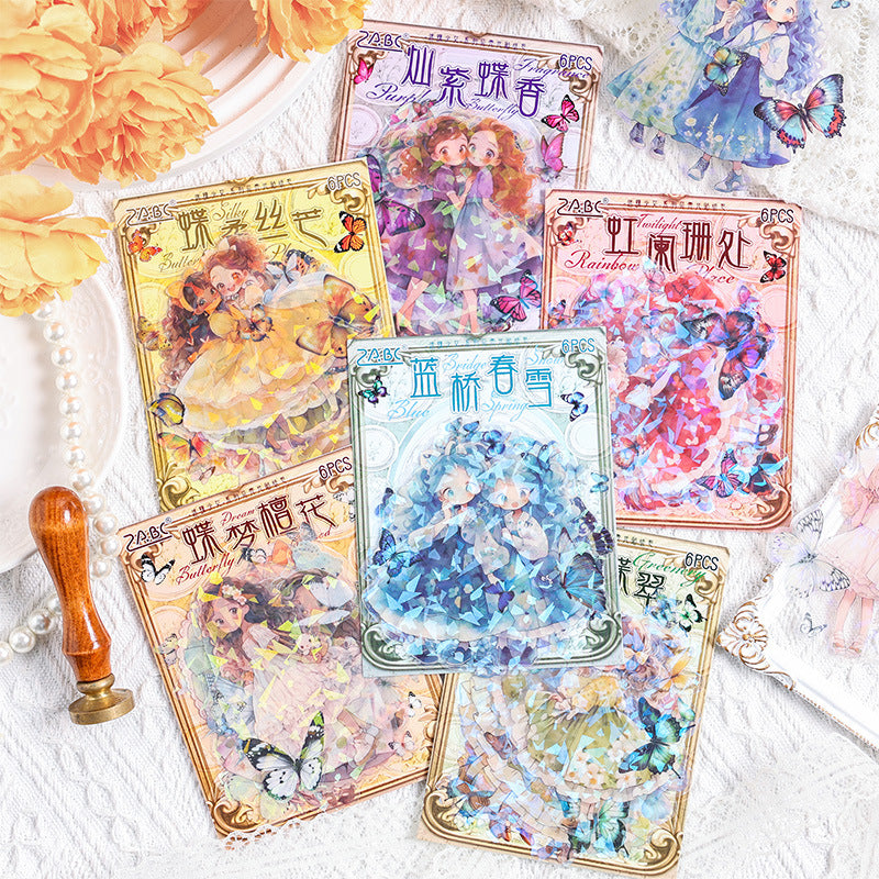 Journal sticker packs (Butterfly Girl)