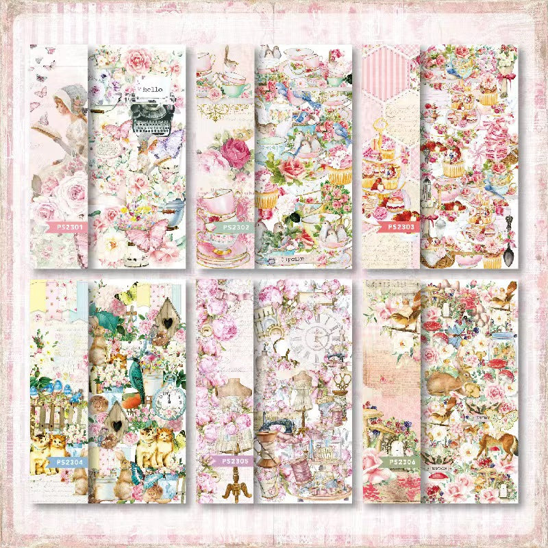 Vintage journal stickers 40pcs/pack