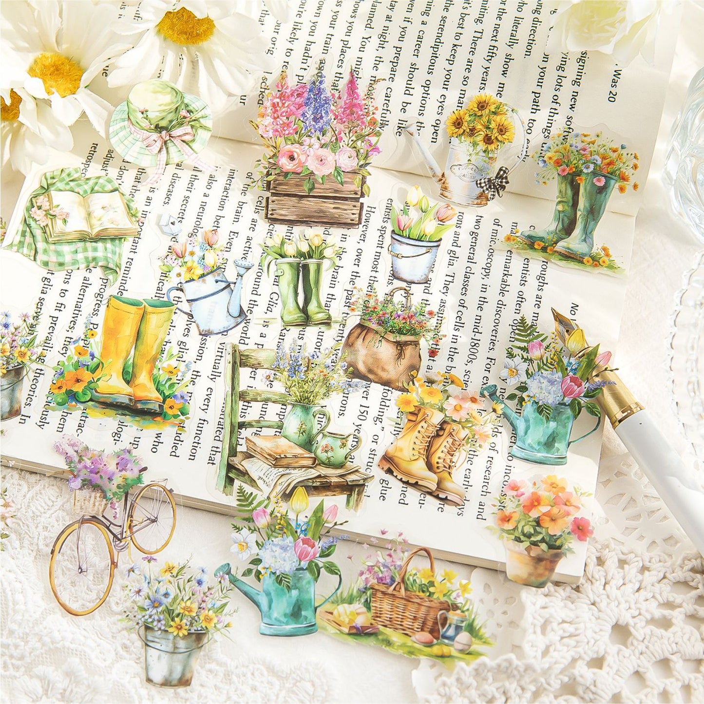 Journal sticker packs (floral pastoral)