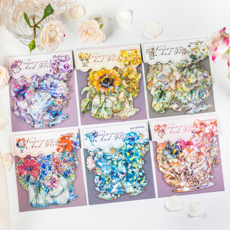 Journal Stickers（Vase and Flower Series）