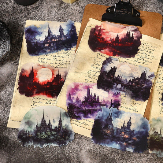 Journal sticker packs (gothic castle）