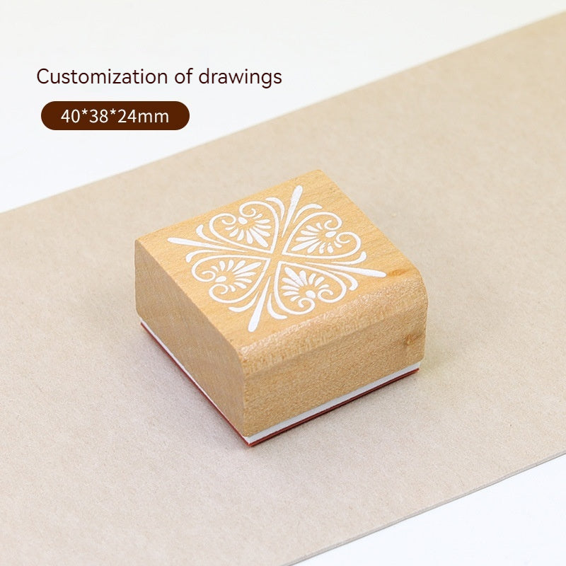 Customized wooden journal seal