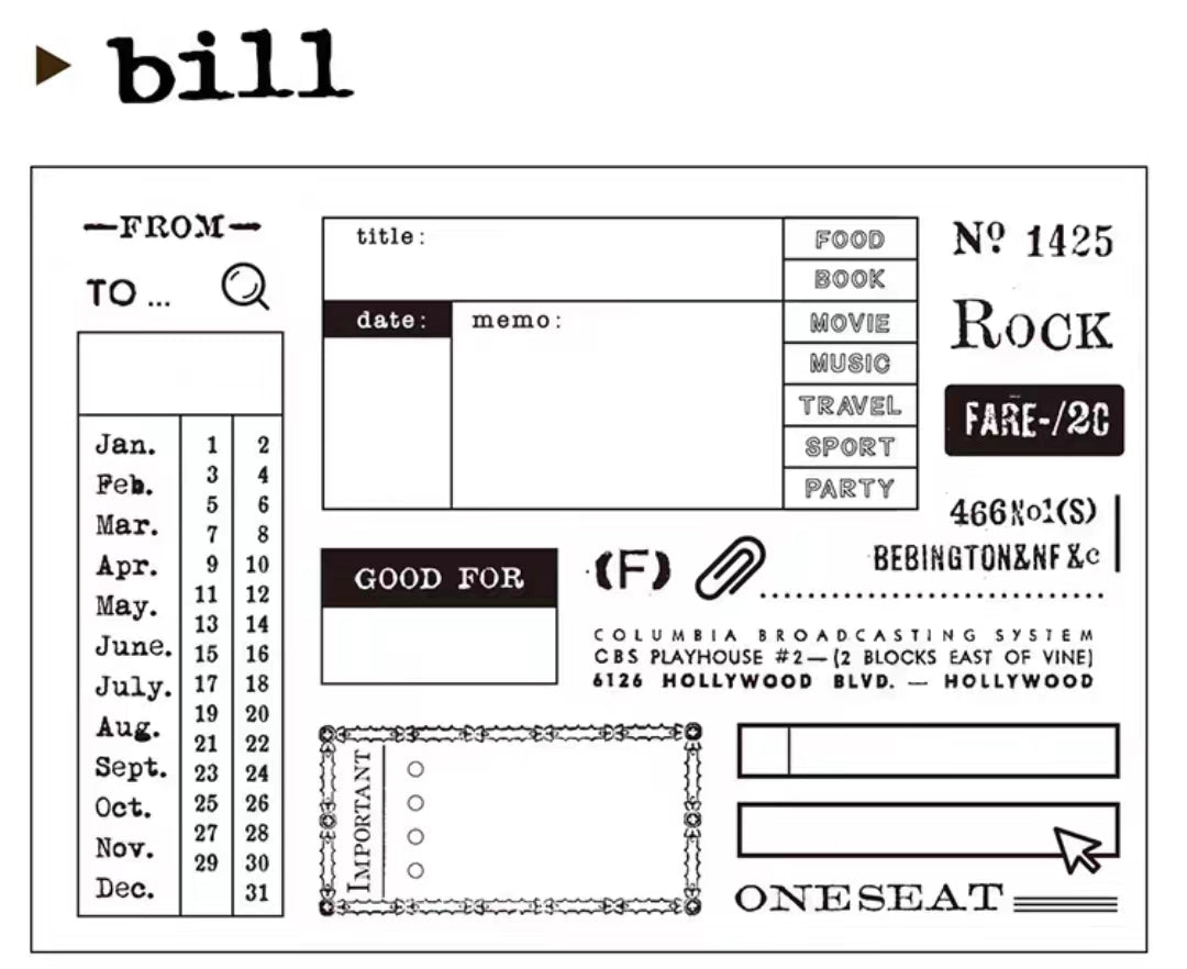 clear stamp