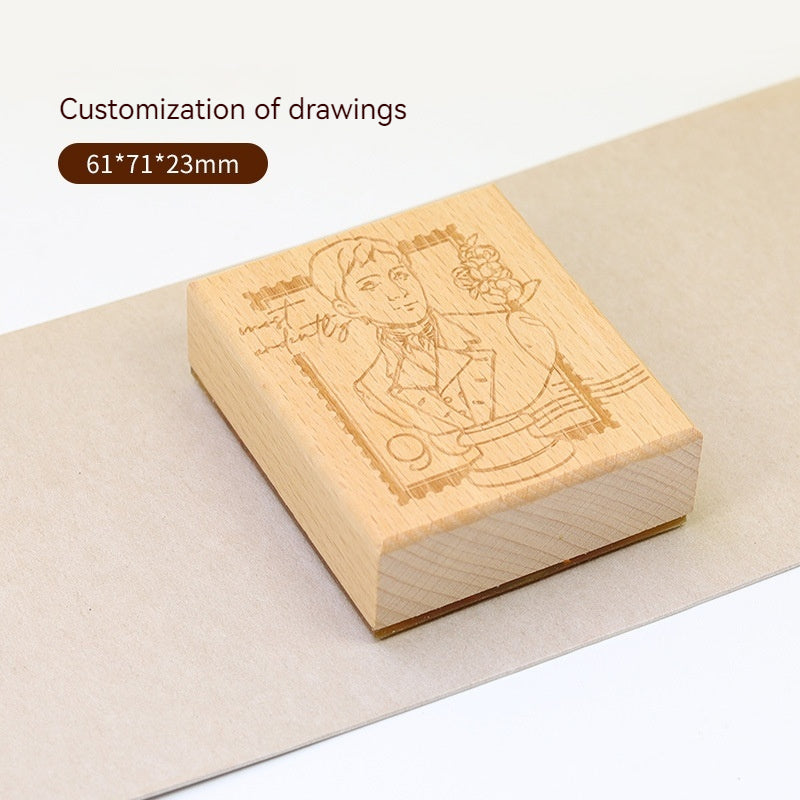 Customized wooden journal seal