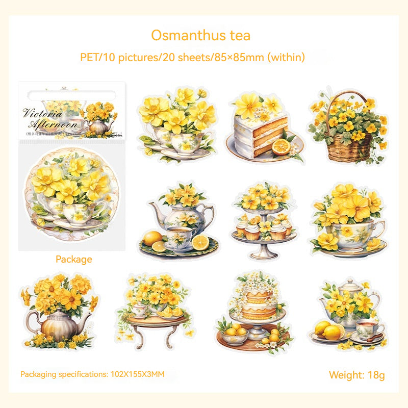 Journal Sticker Pack (tea set）