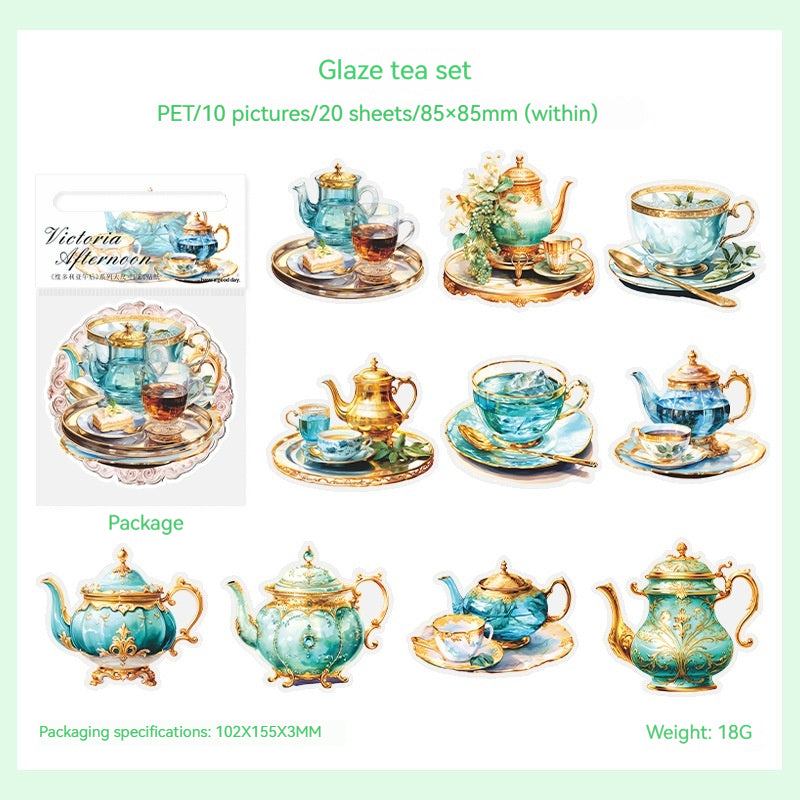 Journal Sticker Pack (tea set）