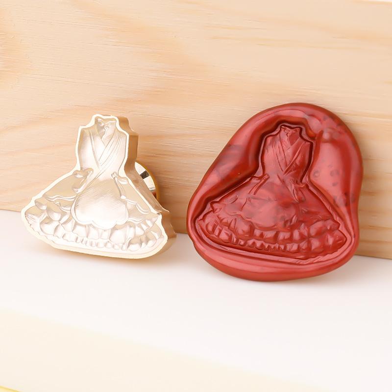 Relief Series Wax Seal Head Hand Account Copper Head Stamp