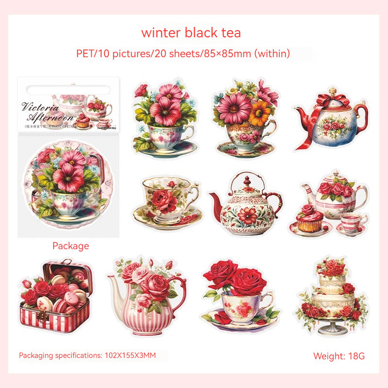 Journal Sticker Pack (tea set）