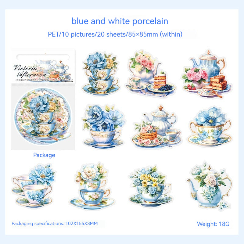 Journal Sticker Pack (tea set）