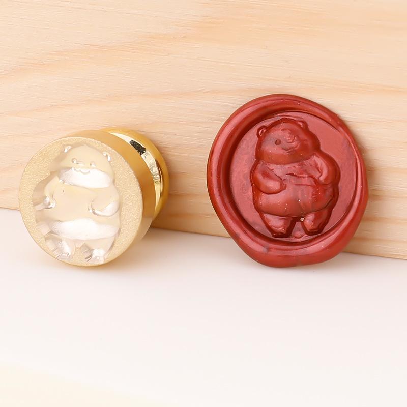 Relief Series Wax Seal Head Hand Account Copper Head Stamp