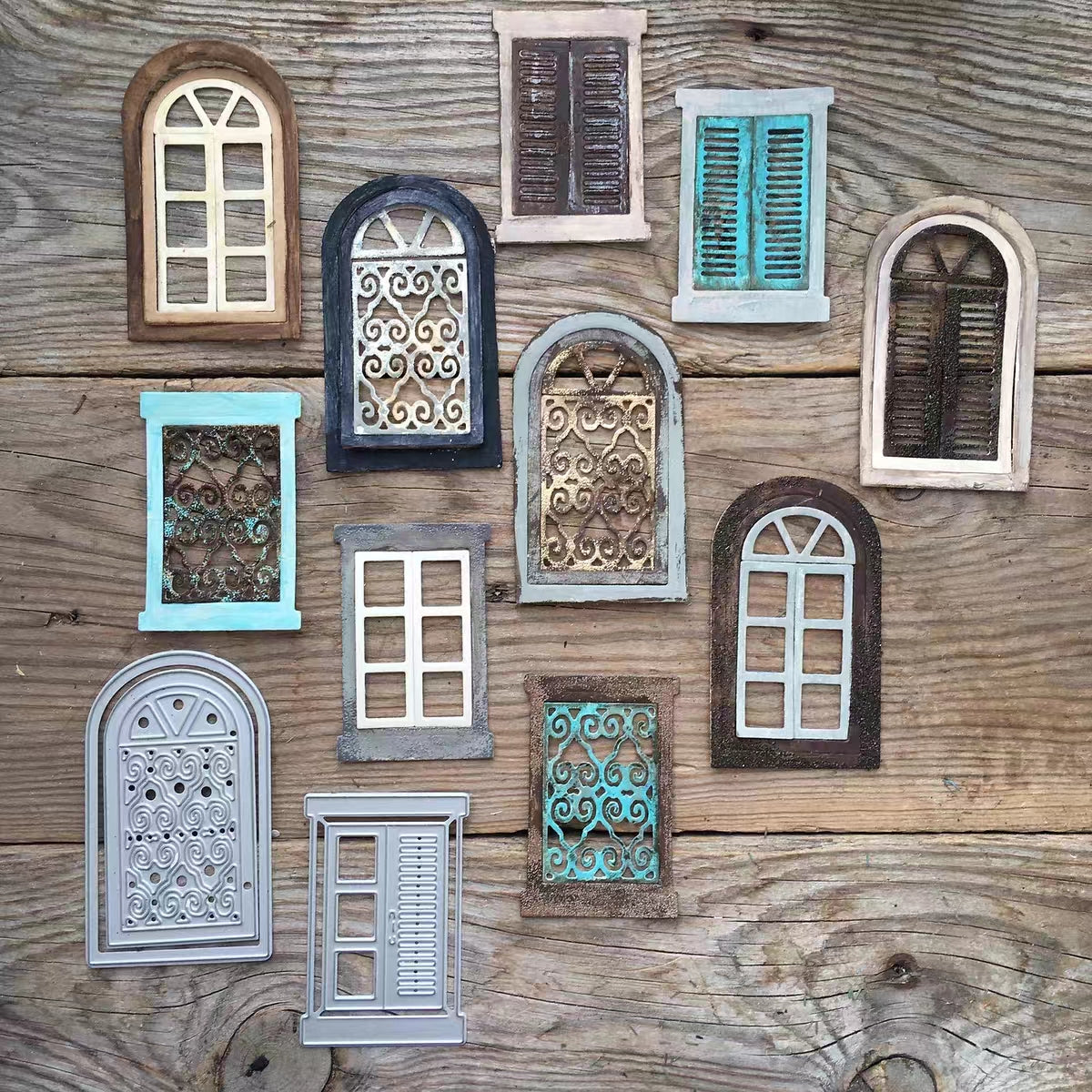 scrapbook cut die (windows and doors)