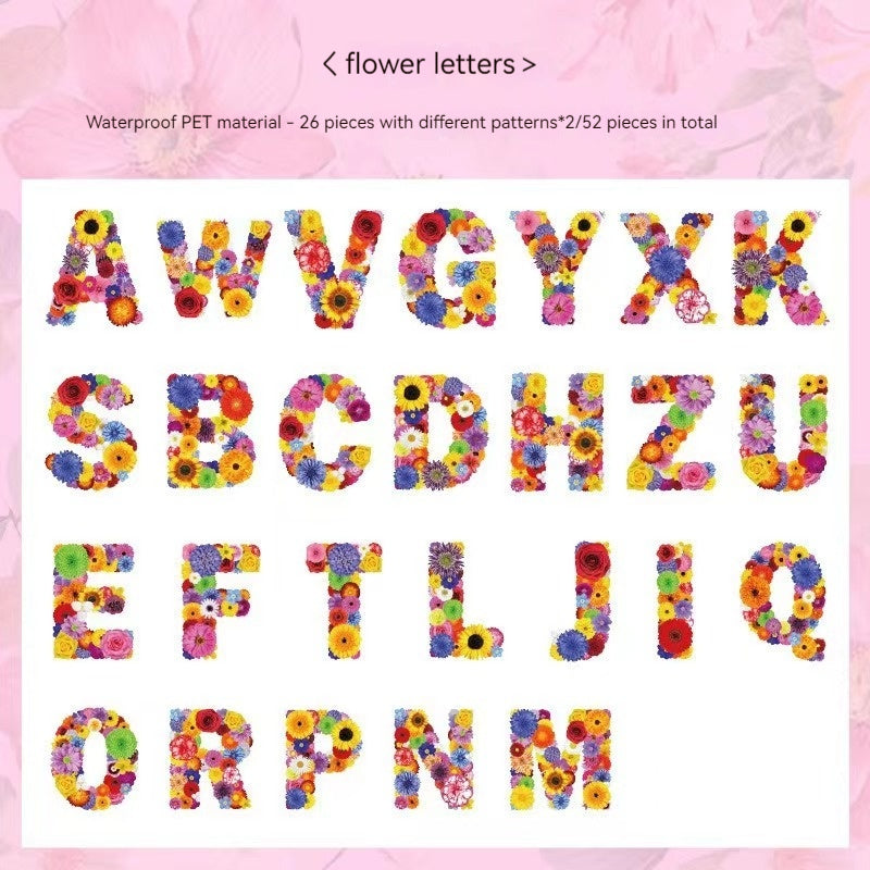 Journal Sticker Packs (26 English letters)