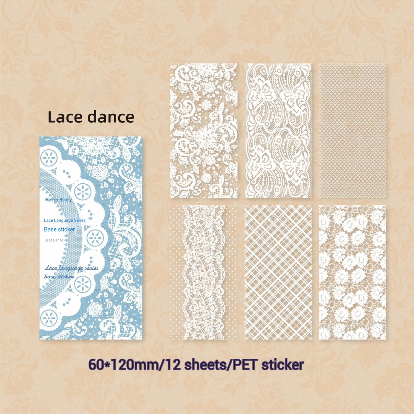 Journal Sticker(Lace Language Series)