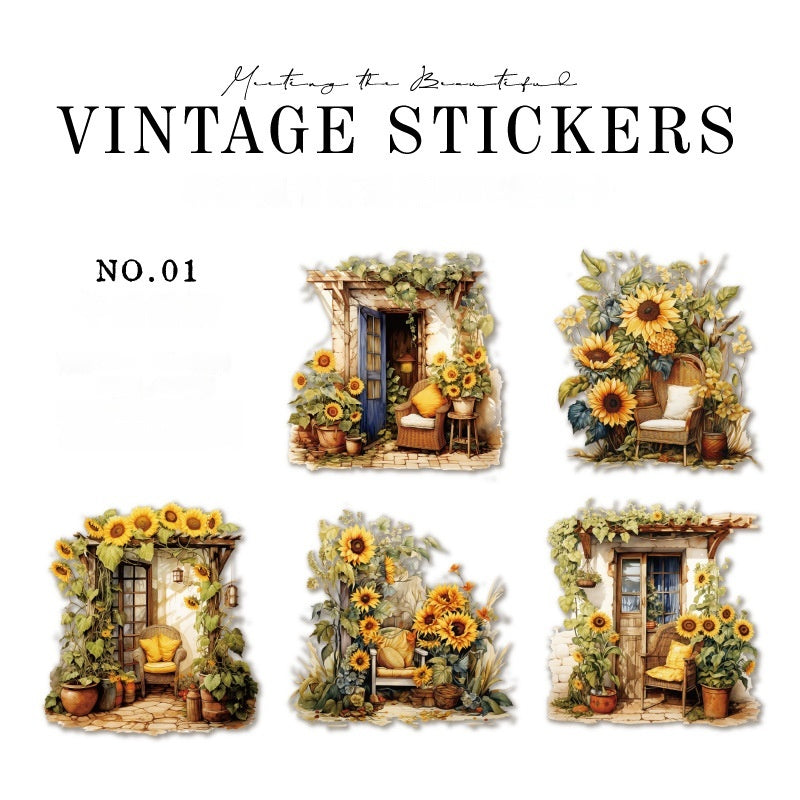 Journal Retro Stickers (Fragmentary Corner Series)