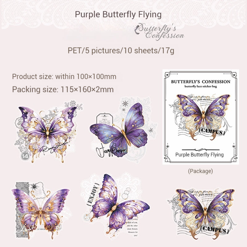 Journal Sticker Pack (Butterfly Whisper)