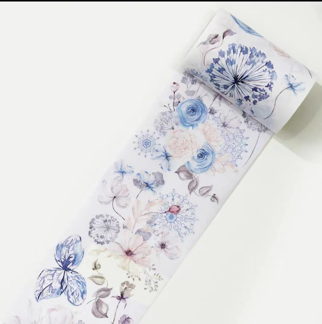 Blue and White Flower Tape (5 meters)