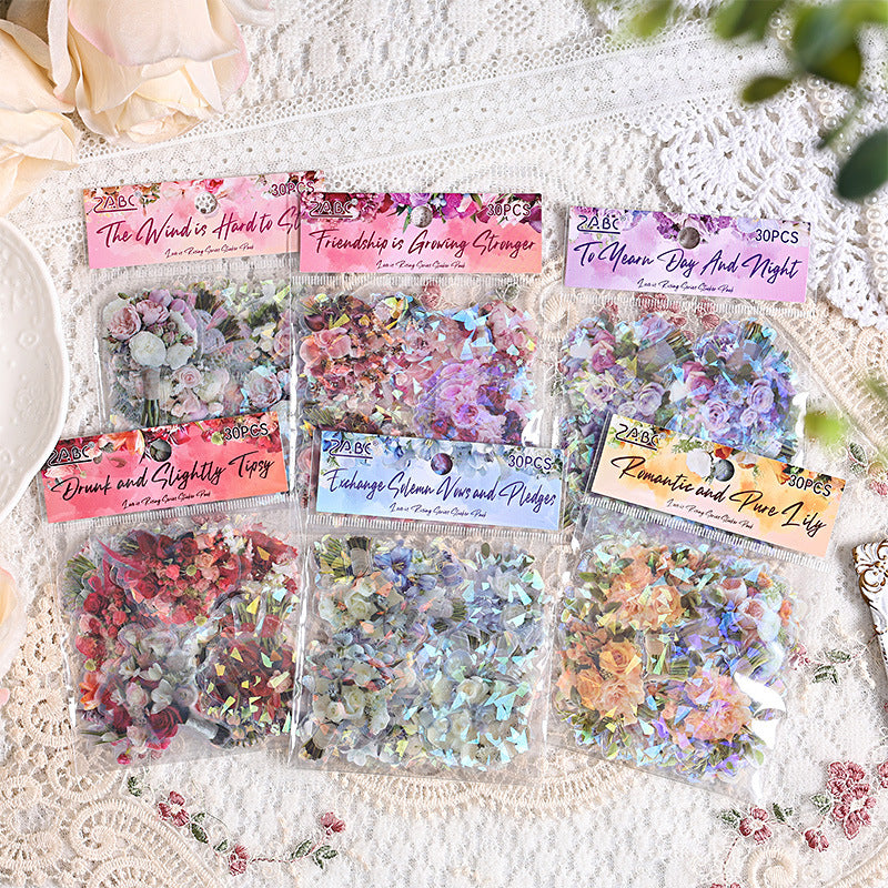 Journal sticker packs (Holding flowers)