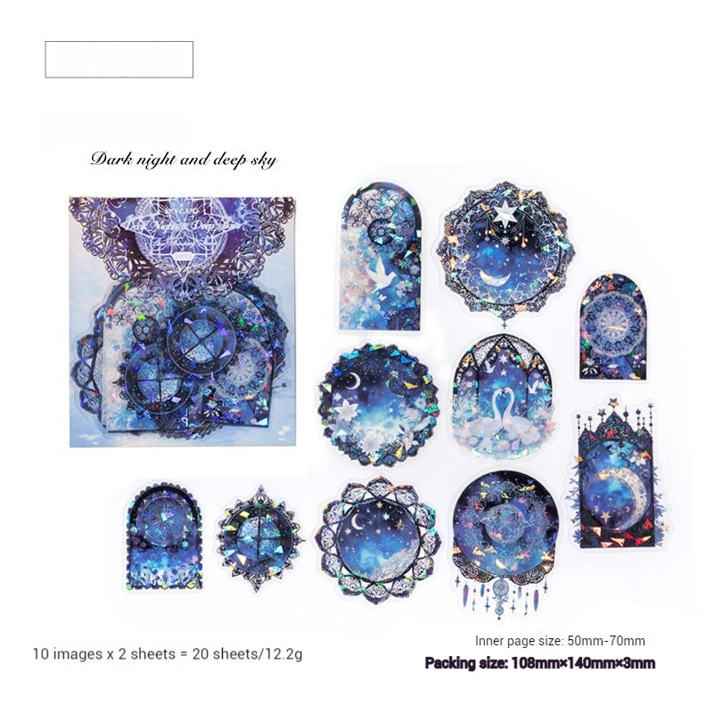 Journal Sticker Pack ( Ice Crystal Lace Dream Series）