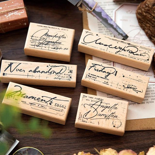 wooden stamps