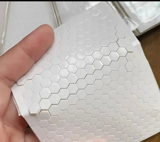 Sponge double-sided tape honeycomb hexagon and round