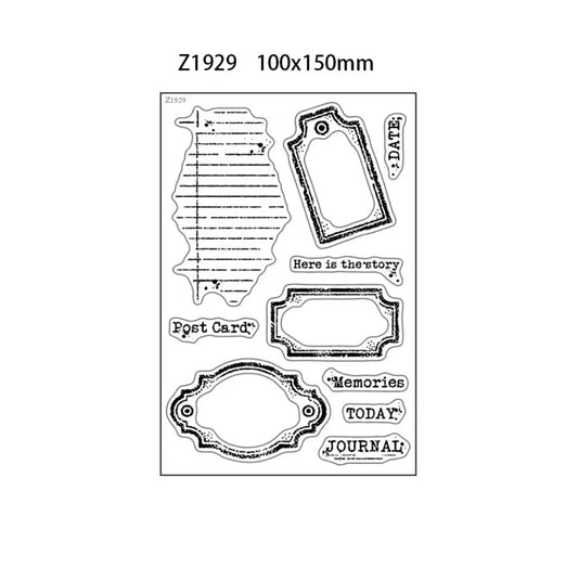 Journal clear stamps