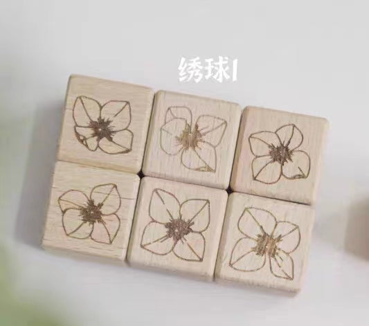 wooden seal （flower）