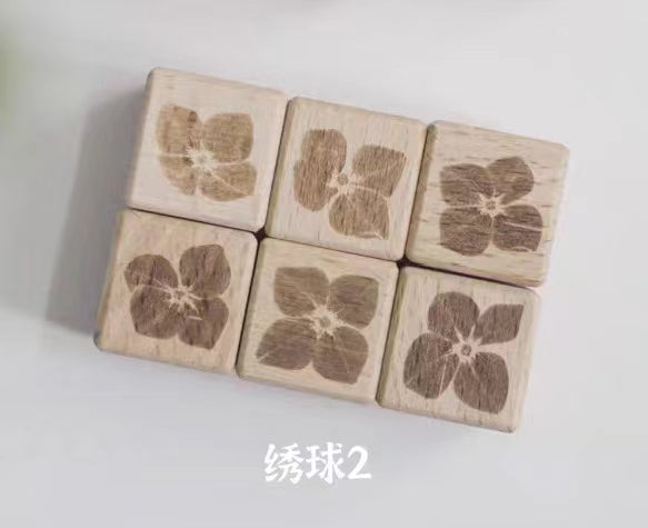 wooden seal （flower）