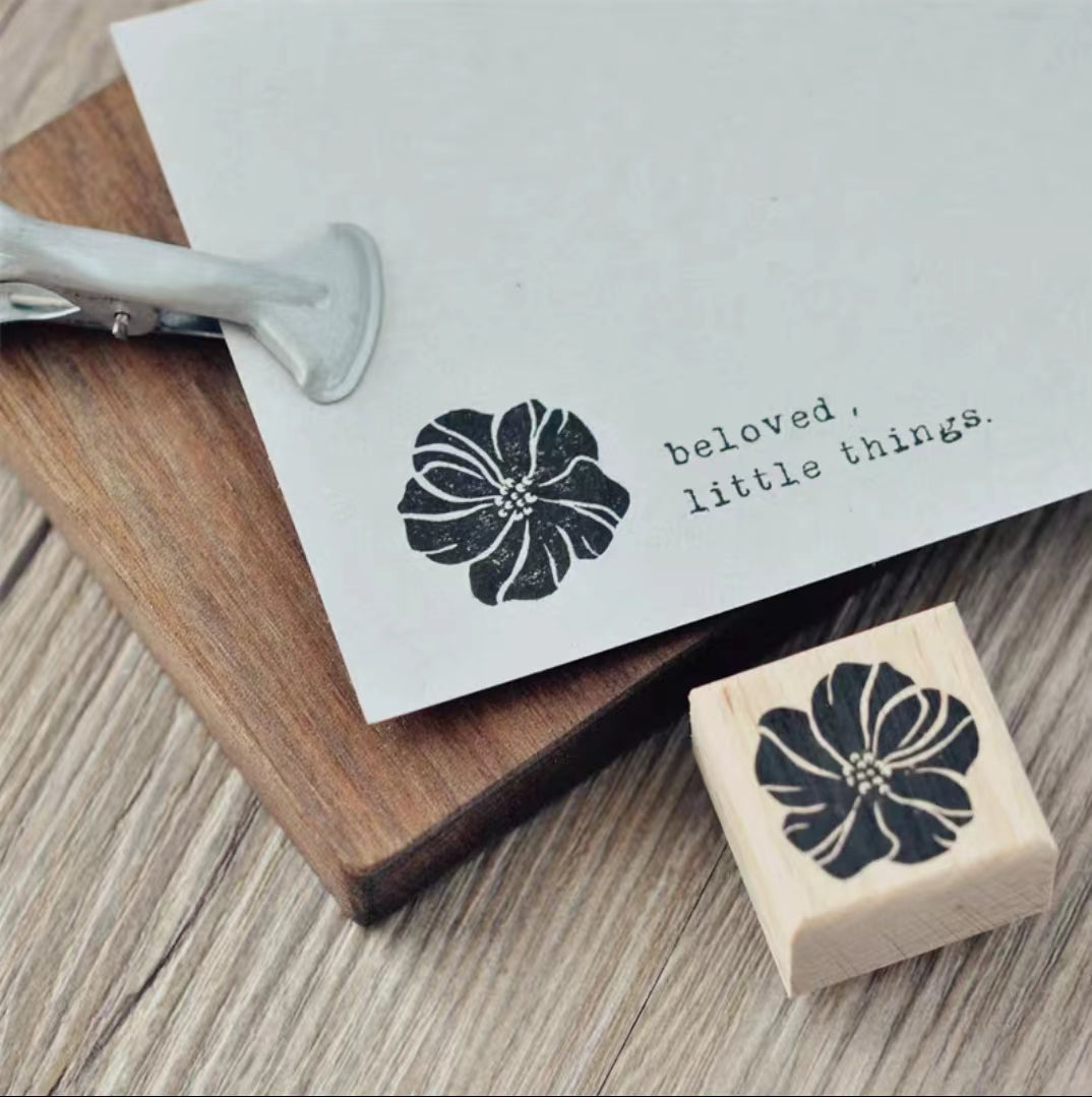 wooden seal （flower）