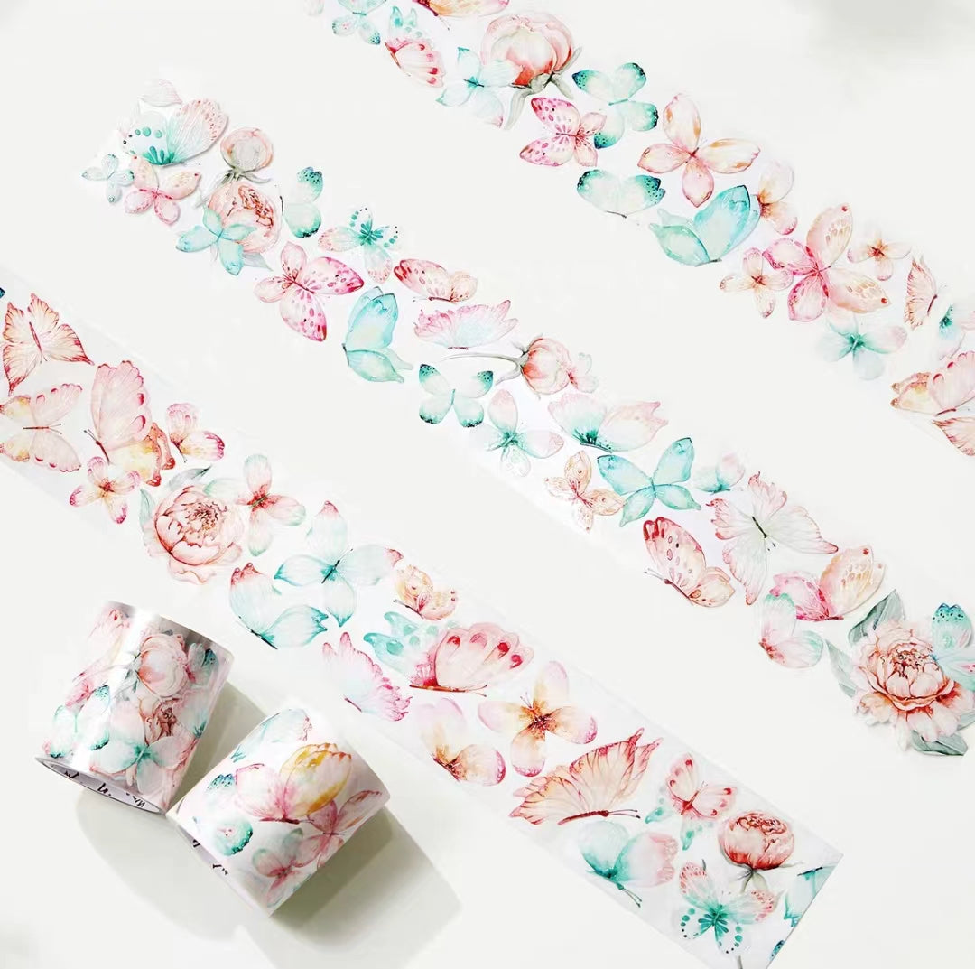 Journal Tape (flower and butterfly) 5 meters/roll