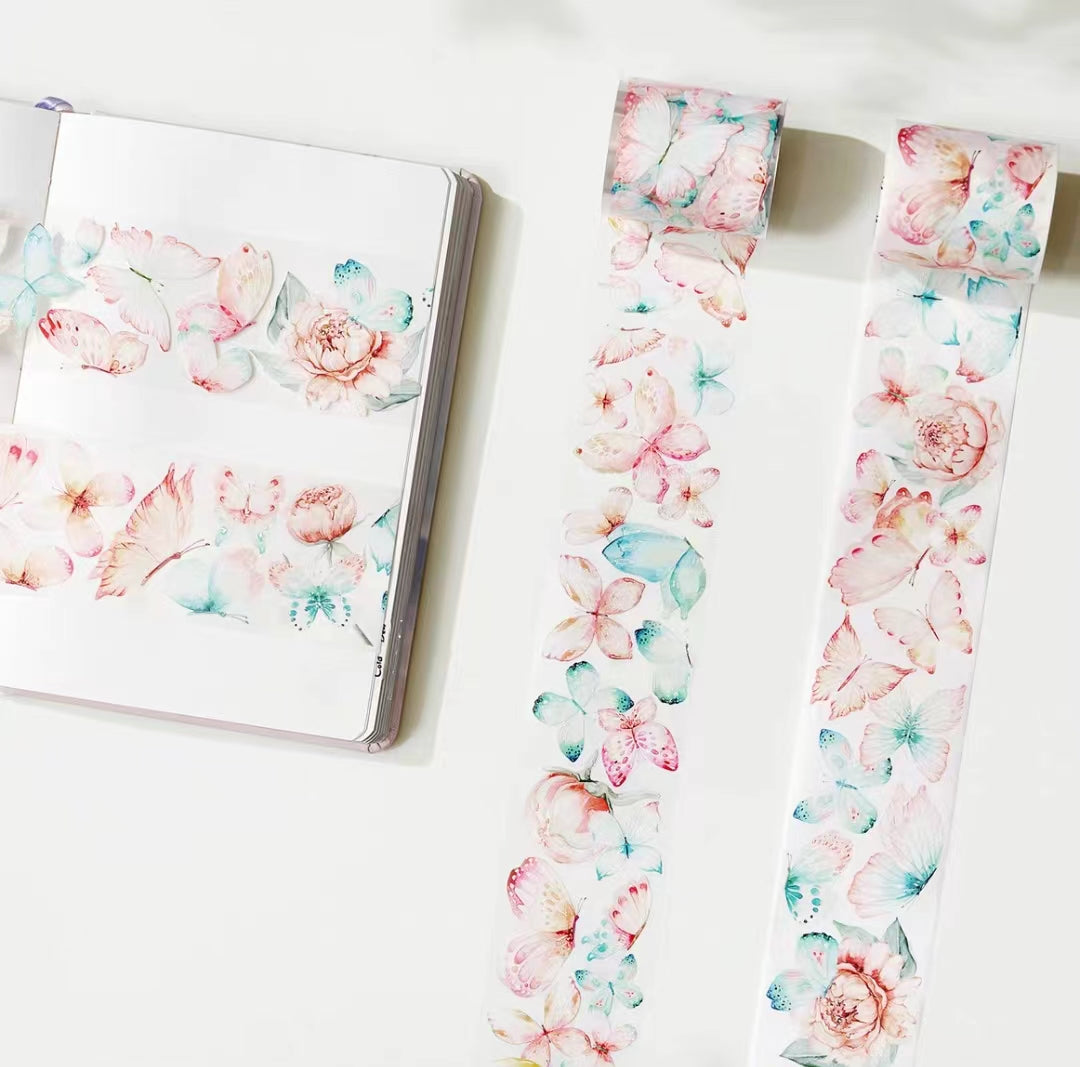 Journal Tape (flower and butterfly) 5 meters/roll