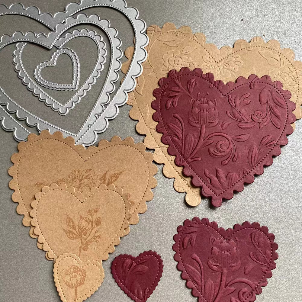 Cut dies (Lace flowers and hearts）