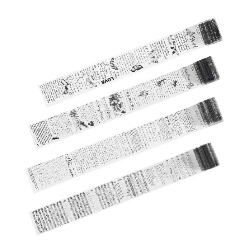 PET Text Journal Tape (5cm*3m/roll)