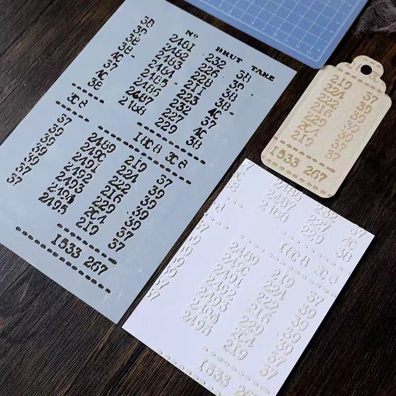 Scrapbook plastic stencils