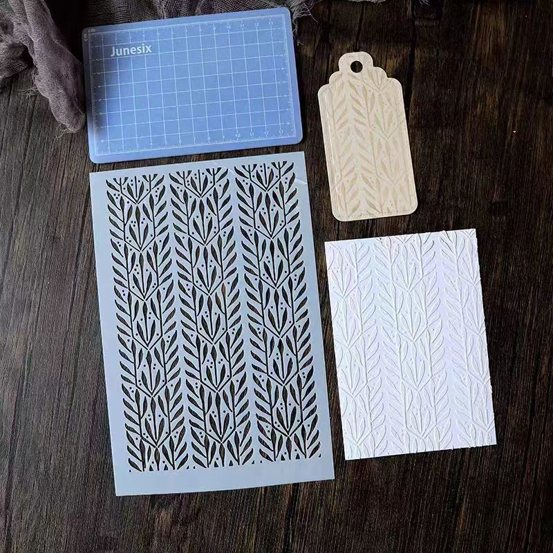 Scrapbook plastic stencils