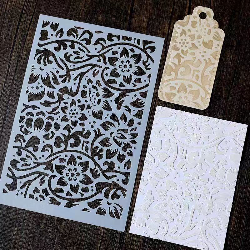 Scrapbook plastic stencils