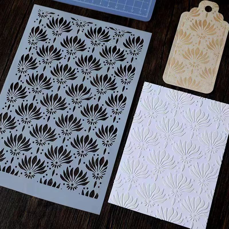 Scrapbook plastic stencils