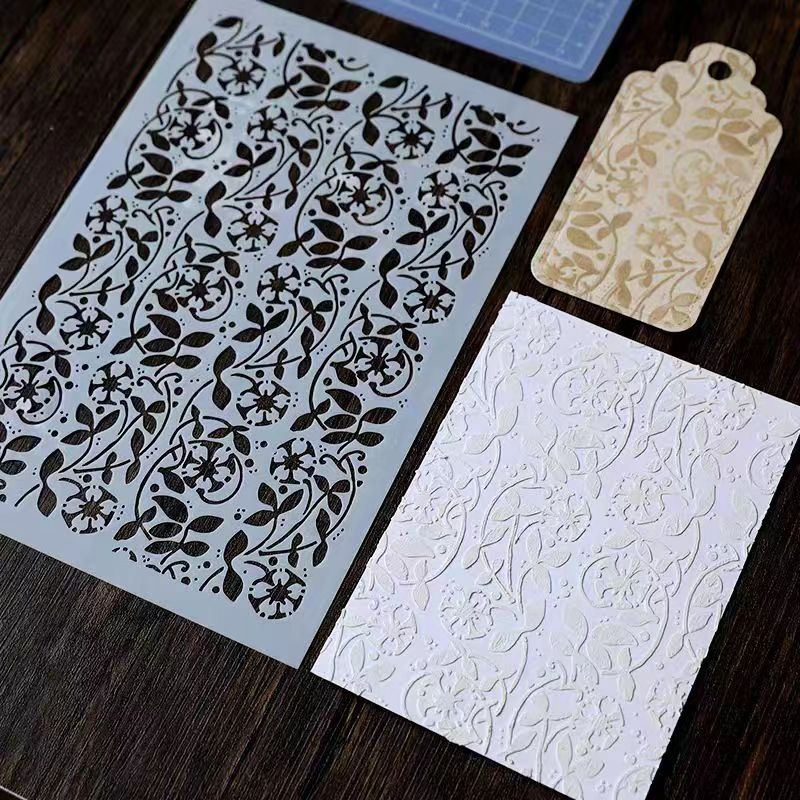 Scrapbook plastic stencils