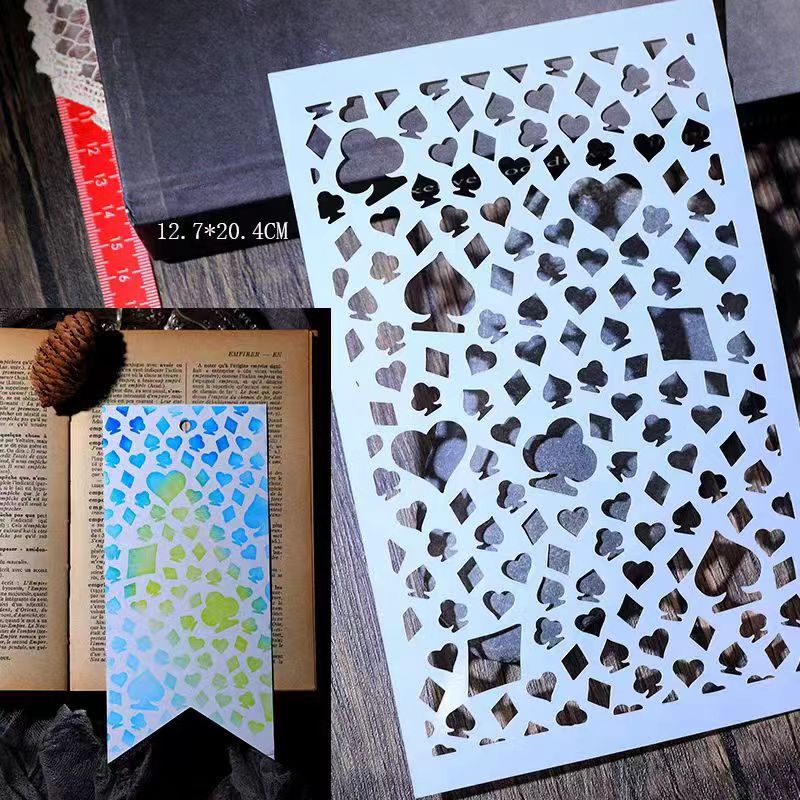 Scrapbook plastic stencils