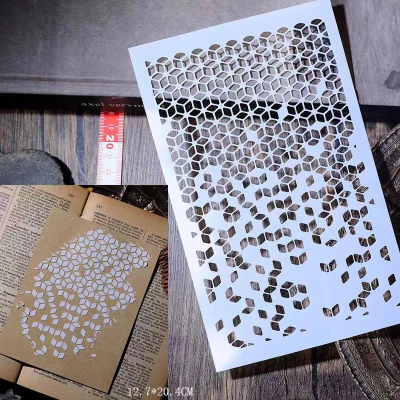 Scrapbook plastic stencils