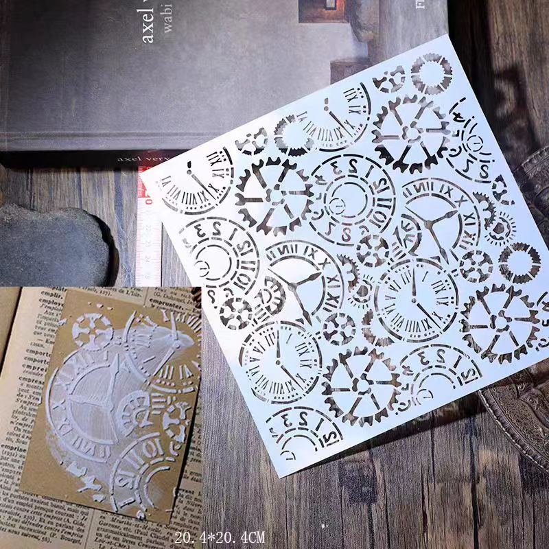 Scrapbook plastic stencils