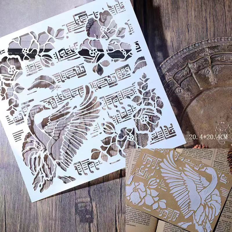 Scrapbook plastic stencils