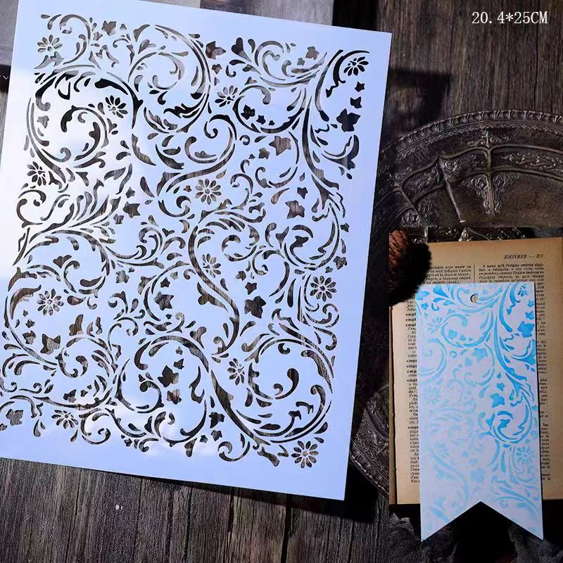 Scrapbook plastic stencils