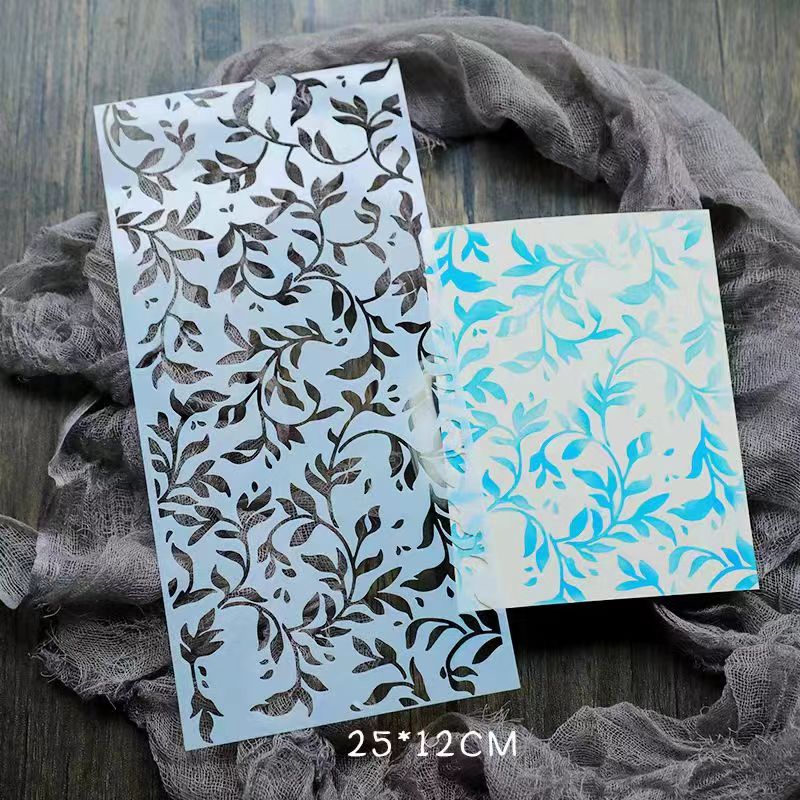 Scrapbook plastic stencils