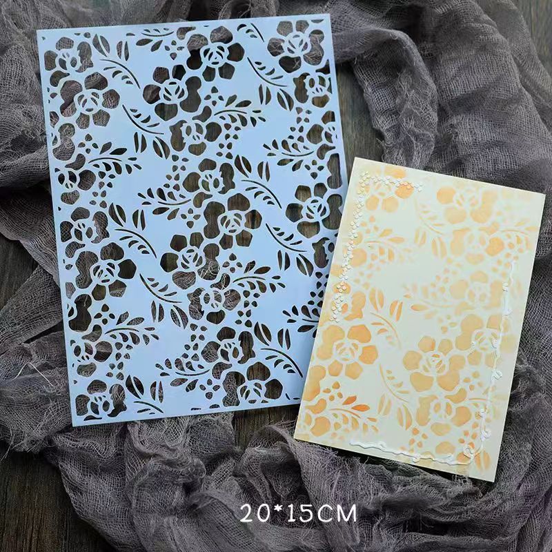 Scrapbook plastic stencils