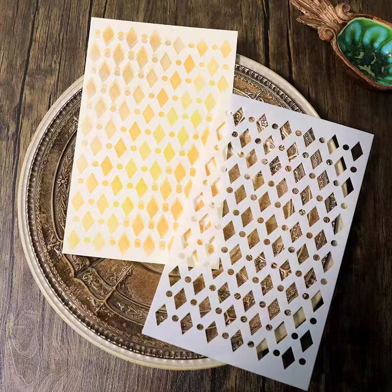 Scrapbook plastic stencils