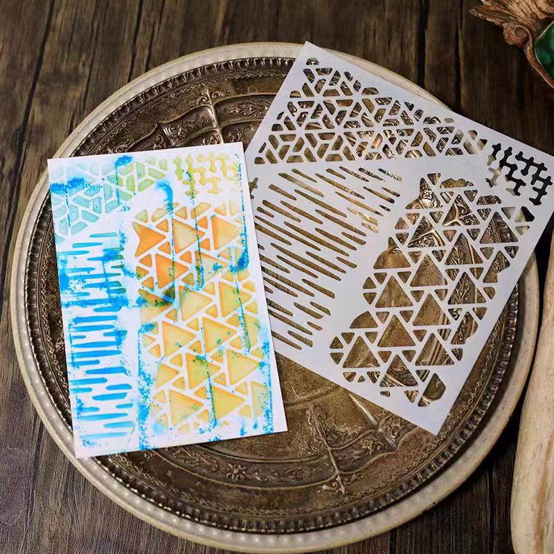 Scrapbook plastic stencils