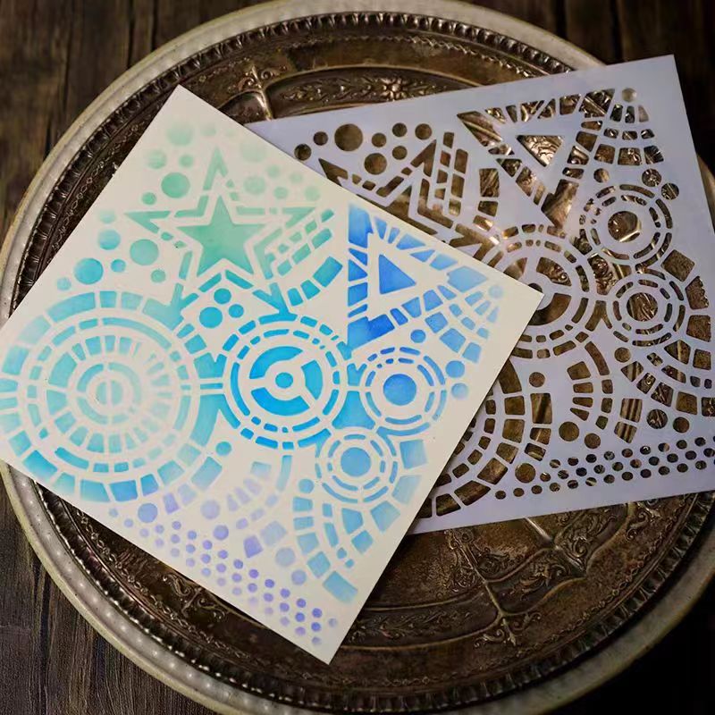 Scrapbook plastic stencils