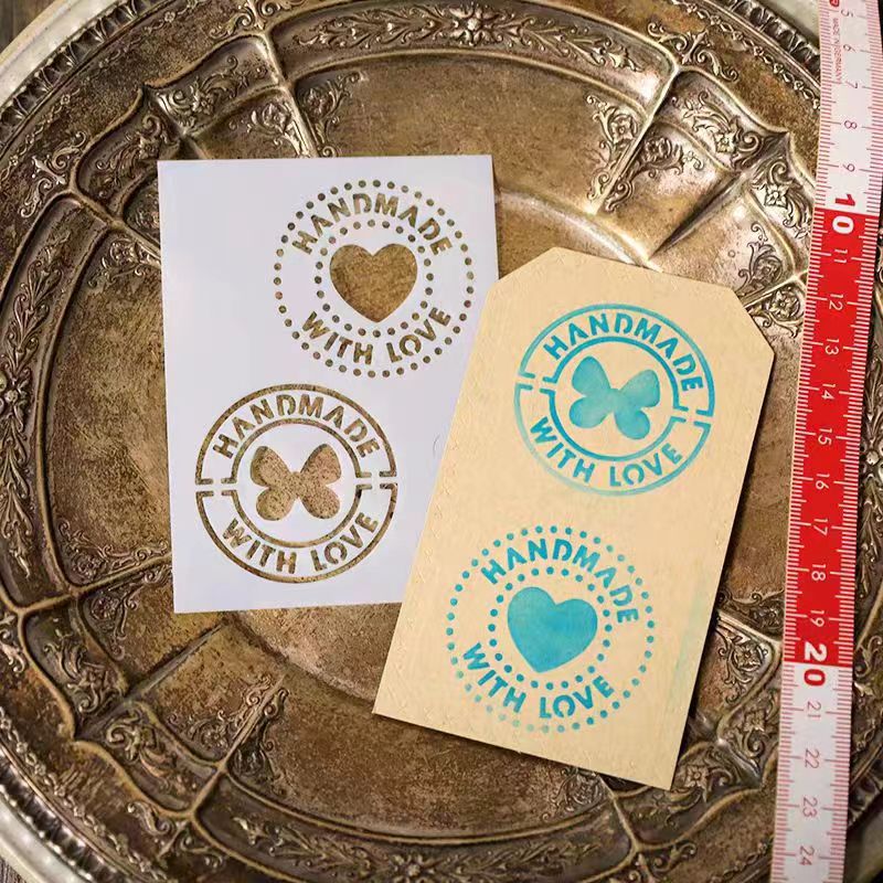 Scrapbook plastic stencils