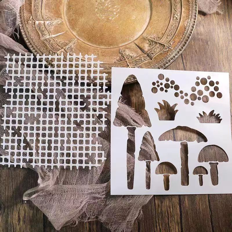 Scrapbook plastic stencils