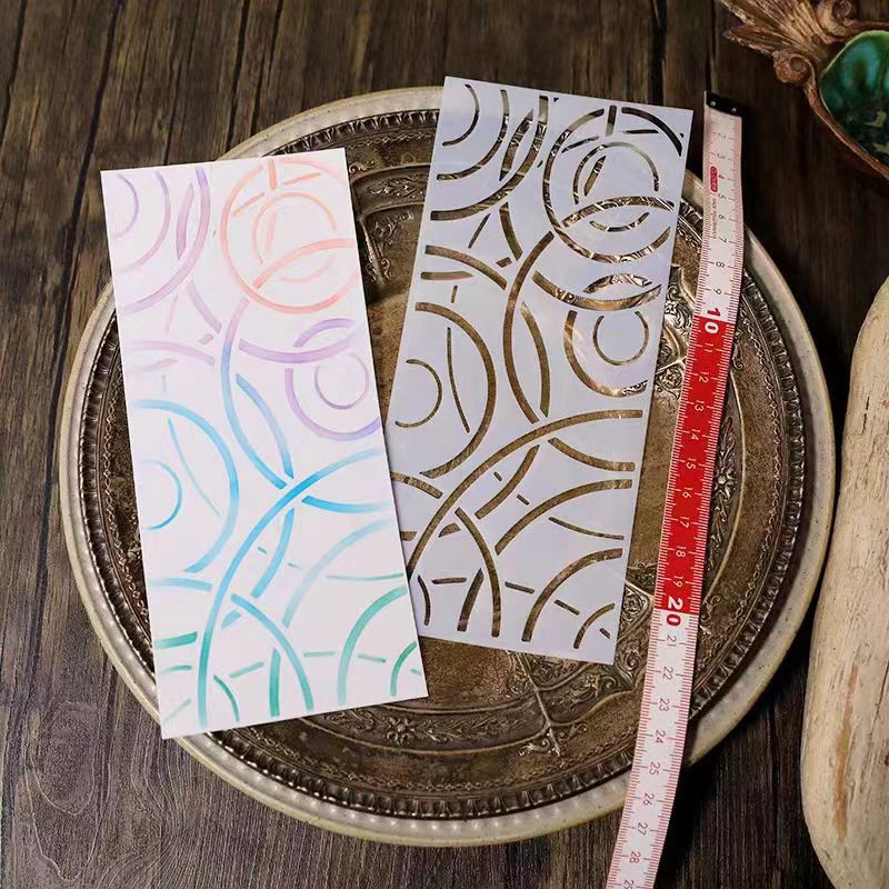 Scrapbook plastic stencils